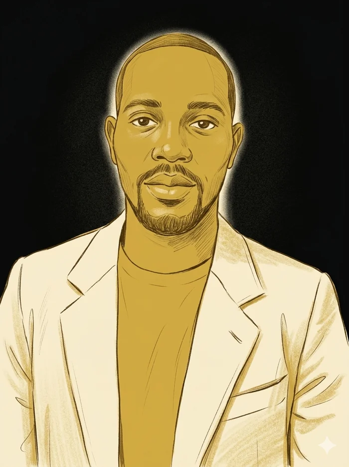Portrait illustré de Jérémie BOLEKO