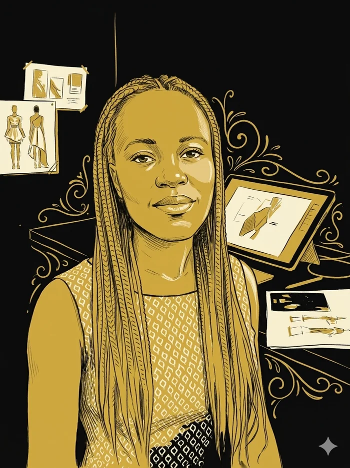Portrait illustré de Marnyze ITOUA