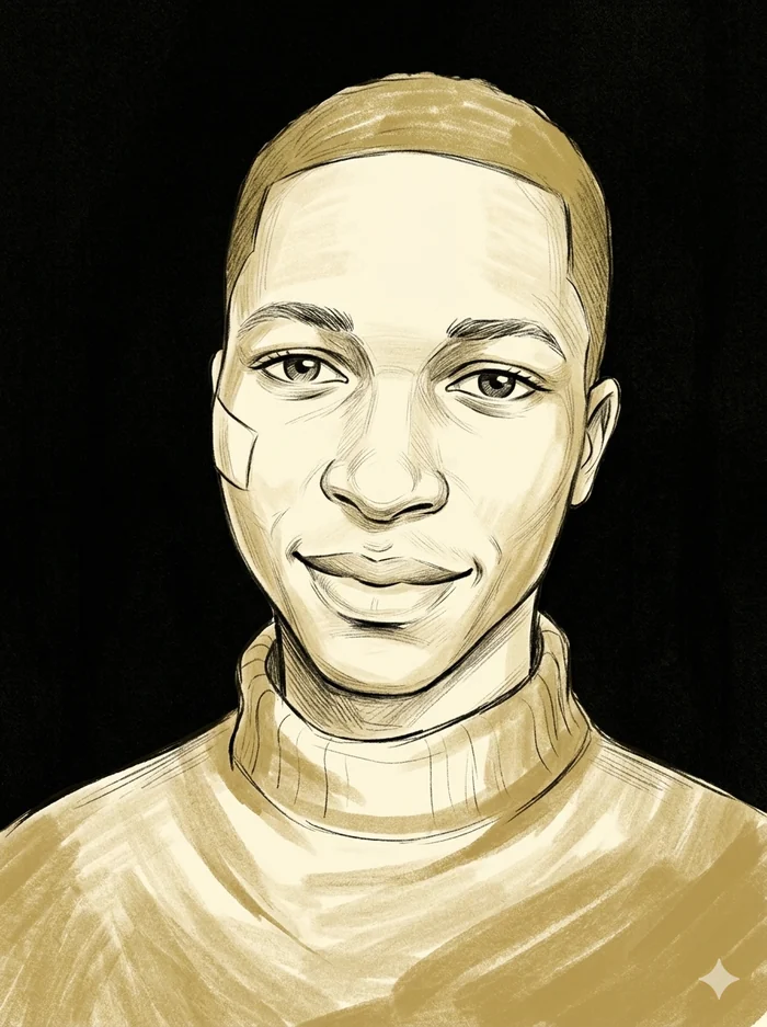 Portrait illustré de Bouenissa Péguy Léonce
